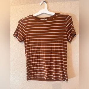 Heart and Hips striped T Shirt Size Medium